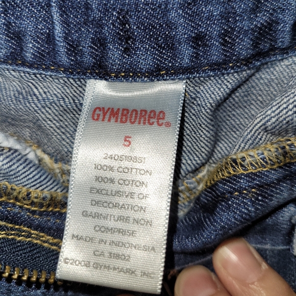 🌸 Vintage Gymboree Flower Garden Outfit Sequined Top & Embroidered Jean Shorts - Picture 8 of 10